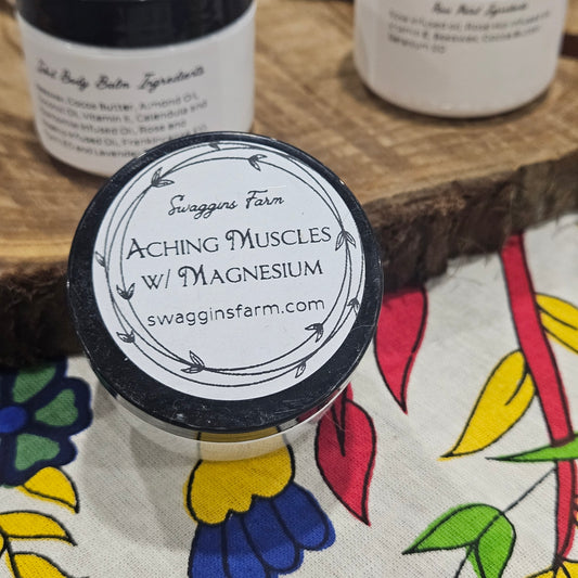 Aching Muscles (Dandelion) Salve w/ Magnesium 2 oz