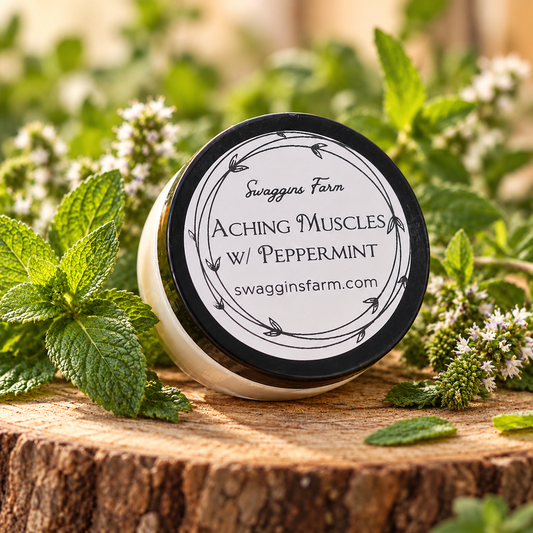 Aching Muscles (Dandelion) Salve w/ Peppermint oil 2 oz