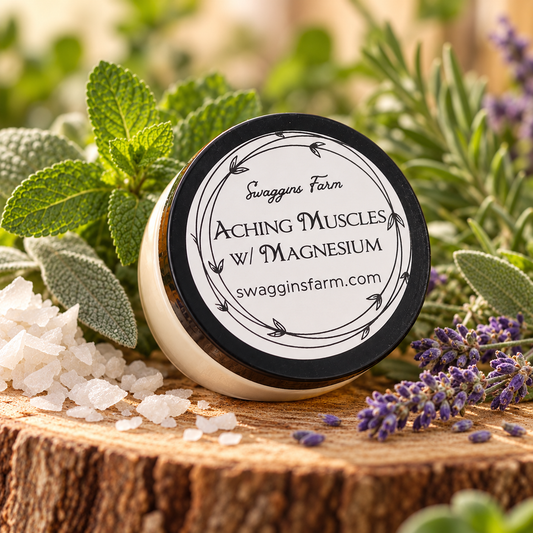 Aching Muscles (Dandelion) Salve w/ Magnesium 2 oz
