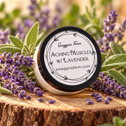 Aching Muscles (Dandelion) Salve w/ Lavender oil 2 oz